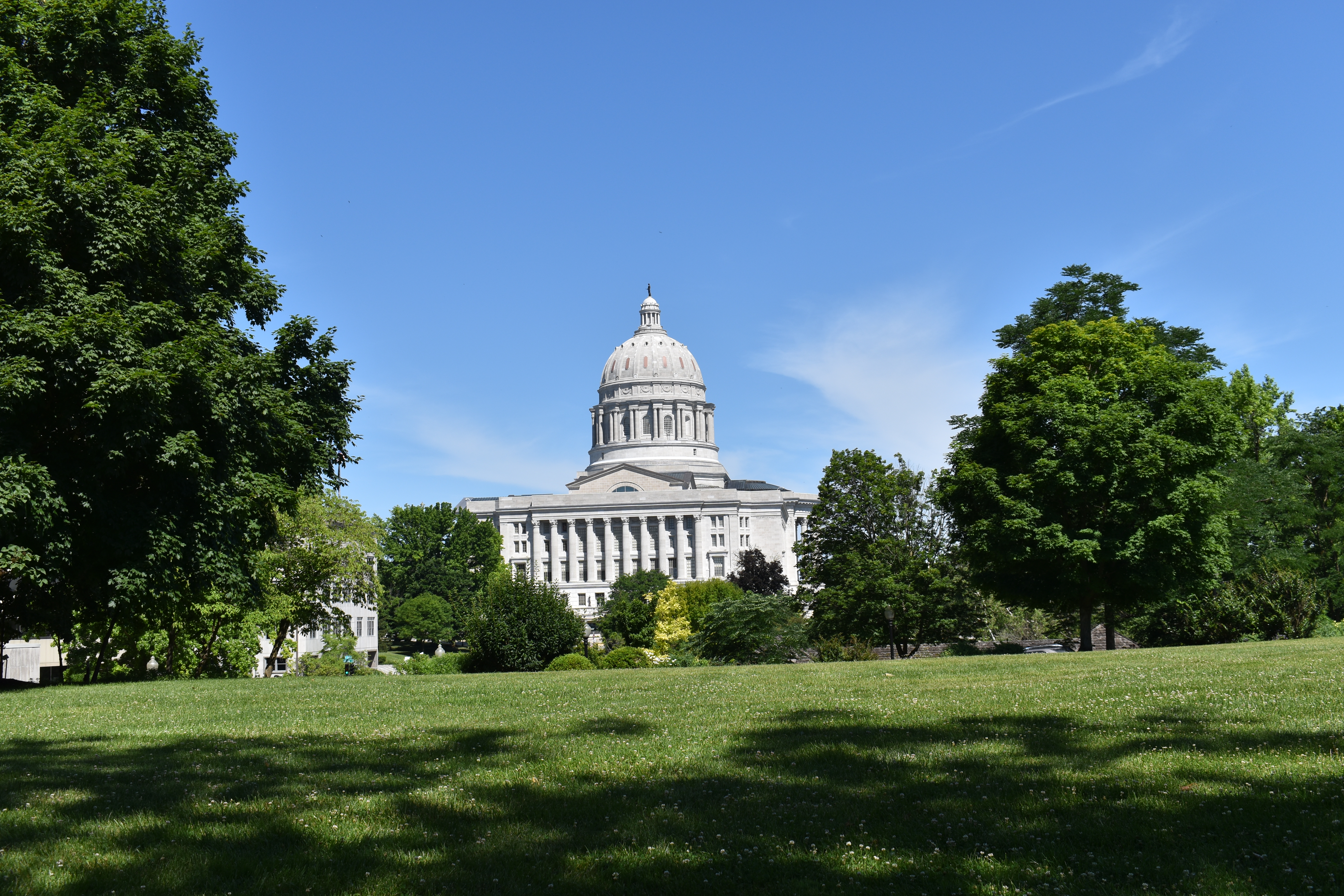 Missouri state capitol from a distance. 