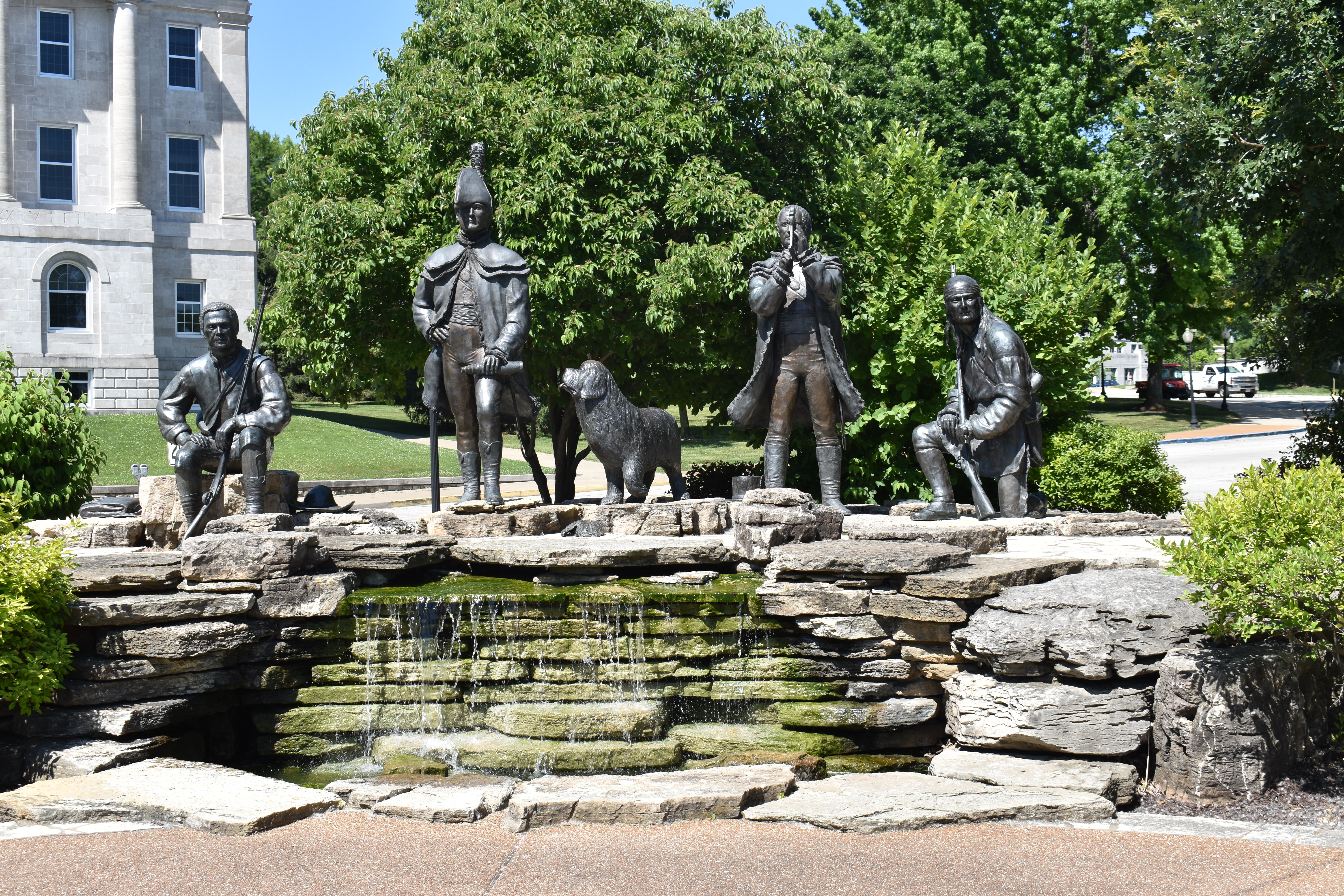 lewis and clark statues near the capitol.